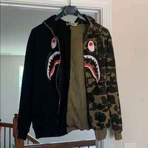 Bape (Shark Design) A Bathing Ape /Jacket Hoodie